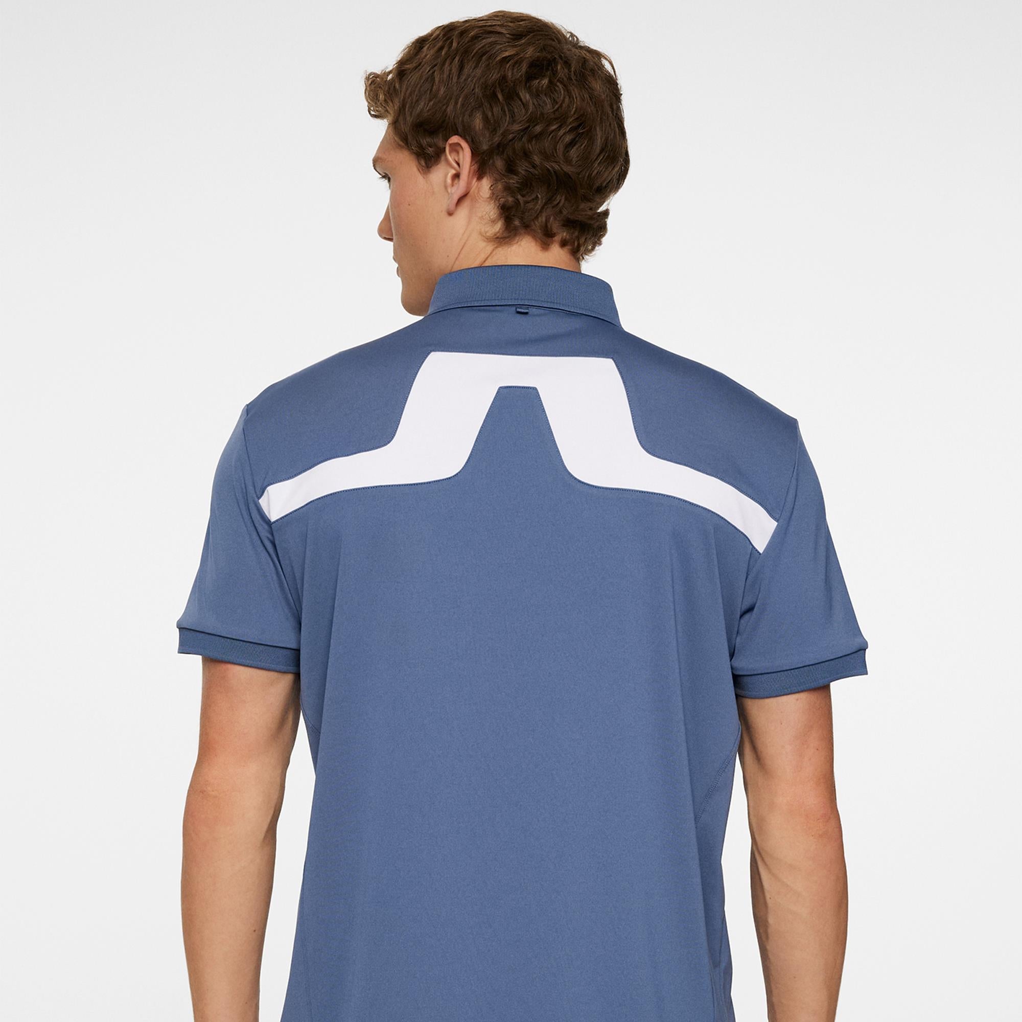 J Lindeberg KV Mens Golf Polo Shirt Vintage Indigo